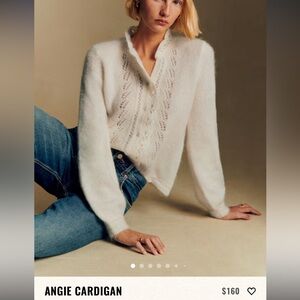 Sezane Angie Cardigan Ecru - Size S